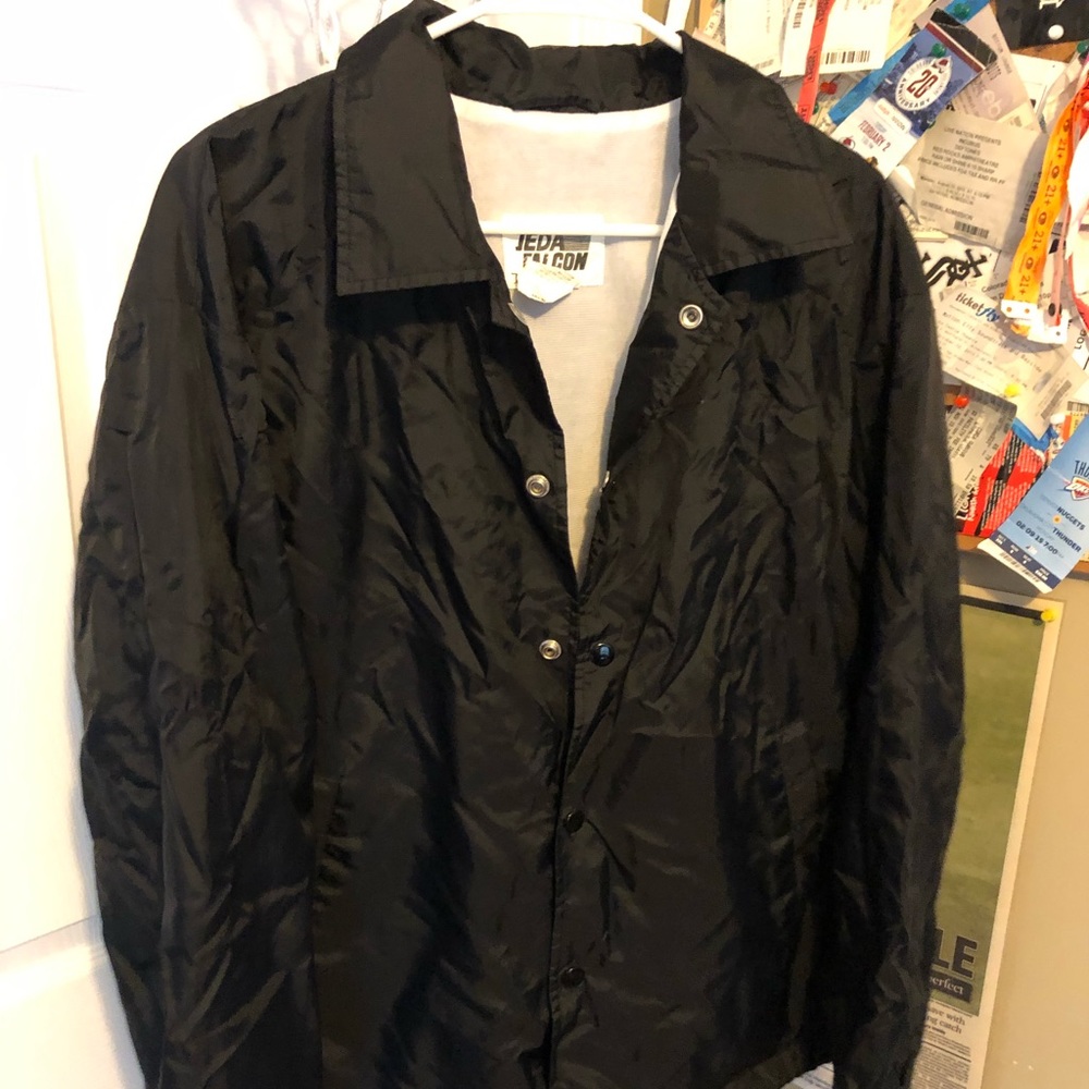 Men’s M black nylon bomber jacket